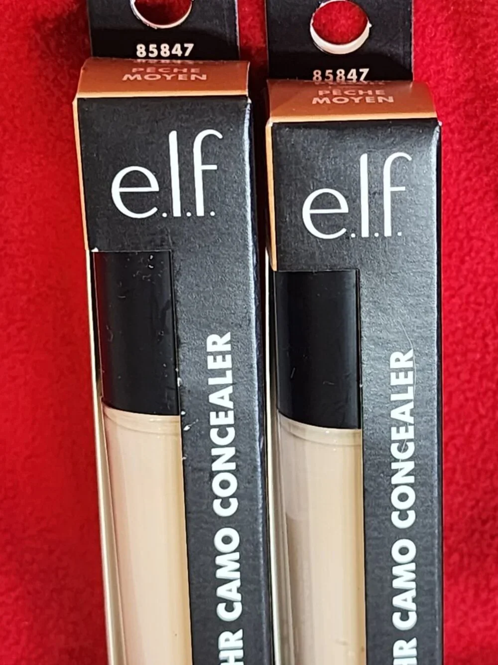 E.L.F. 16HR Camo Concealer .2fl oz. Full Coverage Matte Finish Medium Peach 2CT